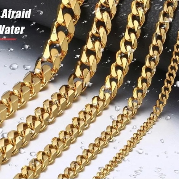 Gold Stainless Steal Miami Cuban Links Bracelet for Men - Picture 5 of 5